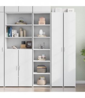 vidaXL Highboard White 45x41x185 cm Engineered Wood