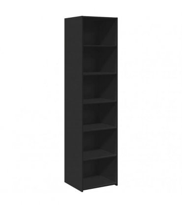 vidaXL Highboard Black 45x41x185 cm Engineered Wood
