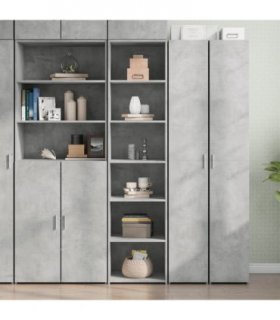 vidaXL Highboard Concrete Grey 45x41x185 cm Engineered Wood