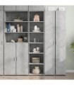 vidaXL Highboard Concrete Grey 45x41x185 cm Engineered Wood