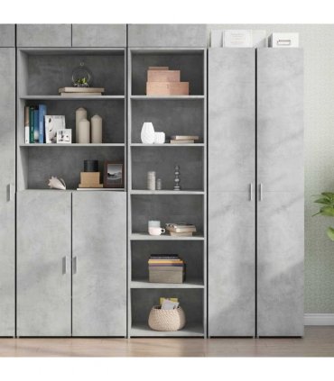 vidaXL Highboard Concrete Grey 50x41x185 cm Engineered Wood