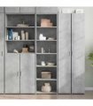 vidaXL Highboard Concrete Grey 50x41x185 cm Engineered Wood