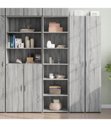 vidaXL Highboard Grey Sonoma 50x41x185 cm Engineered Wood