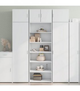 vidaXL Highboard White 70x41x185 cm Engineered Wood