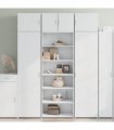 vidaXL Highboard White 70x41x185 cm Engineered Wood