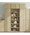 vidaXL Highboard Sonoma Oak 70x41x185 cm Engineered Wood