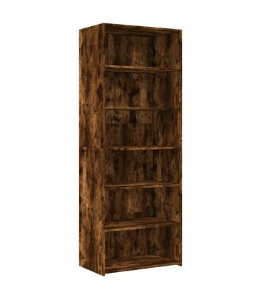 vidaXL Highboard Smoked Oak 70x41x185 cm Engineered Wood