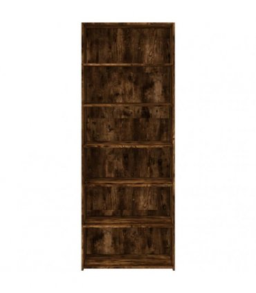 vidaXL Highboard Smoked Oak 70x41x185 cm Engineered Wood