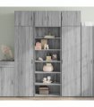 vidaXL Highboard Grey Sonoma 70x41x185 cm Engineered Wood