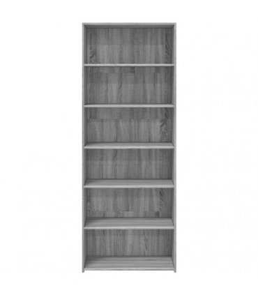 vidaXL Highboard Grey Sonoma 70x41x185 cm Engineered Wood