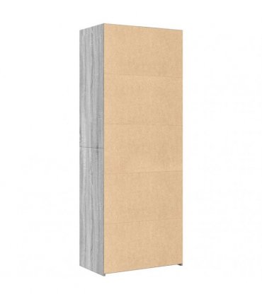 vidaXL Highboard Grey Sonoma 70x41x185 cm Engineered Wood