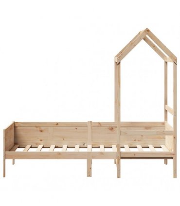 vidaXL Day Bed with Roof without Mattress 80x200 cm Solid Wood