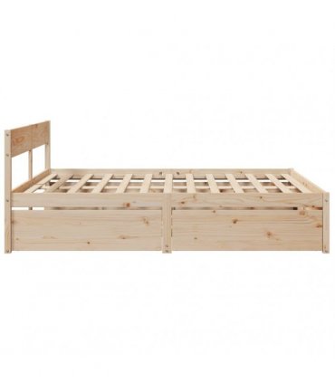 vidaXL Bed Frame without Mattress 200x200 cm Solid Wood Pine