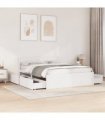 vidaXL Bed Frame without Mattress White 160x200 cm Solid Wood Pine