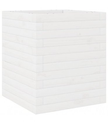 vidaXL Garden Planter White 40x40x46 cm Solid Wood Pine