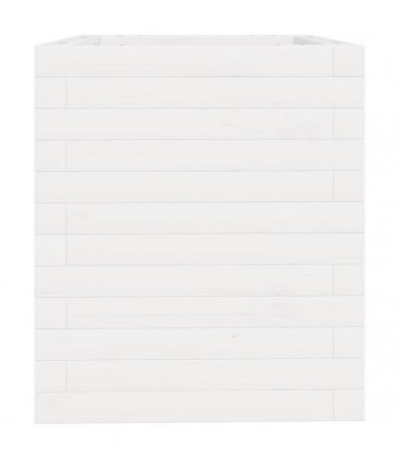vidaXL Garden Planter White 40x40x46 cm Solid Wood Pine