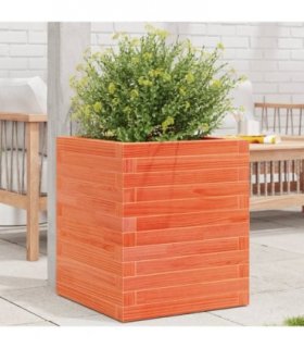 vidaXL Garden Planter Wax Brown 40x40x46 cm Solid Wood Pine