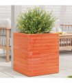 vidaXL Garden Planter Wax Brown 40x40x46 cm Solid Wood Pine