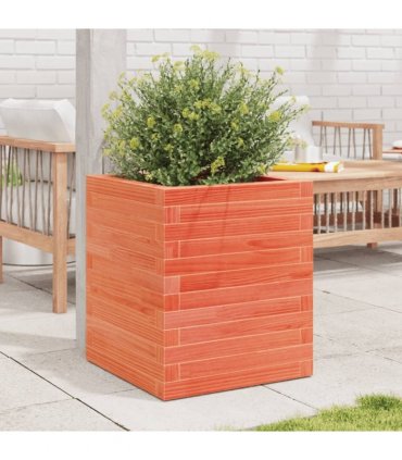 vidaXL Garden Planter Wax Brown 40x40x46 cm Solid Wood Pine