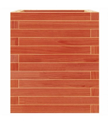 vidaXL Garden Planter Wax Brown 40x40x46 cm Solid Wood Pine