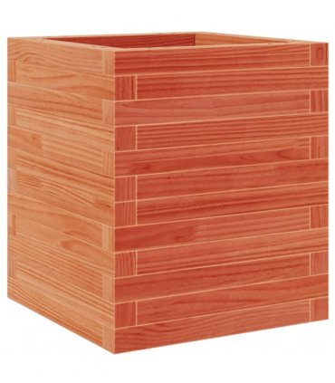 vidaXL Garden Planter Wax Brown 40x40x46 cm Solid Wood Pine