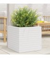 vidaXL Garden Planter White 50x50x46 cm Solid Wood Pine