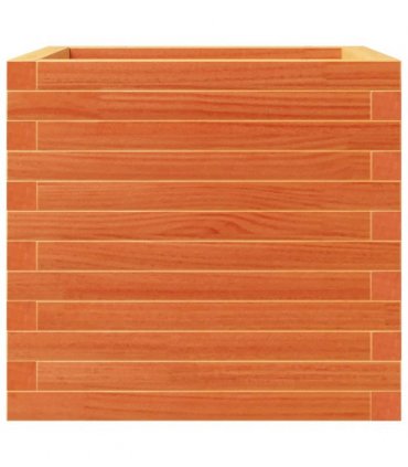 vidaXL Garden Planter Wax Brown 50x50x46 cm Solid Wood Pine
