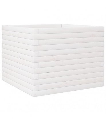 vidaXL Garden Planter White 60x60x46 cm Solid Wood Pine