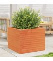 vidaXL Garden Planter Wax Brown 60x60x46 cm Solid Wood Pine
