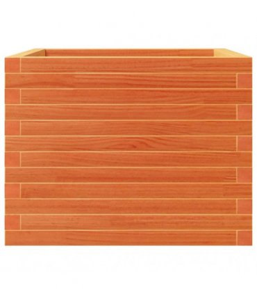 vidaXL Garden Planter Wax Brown 60x60x46 cm Solid Wood Pine