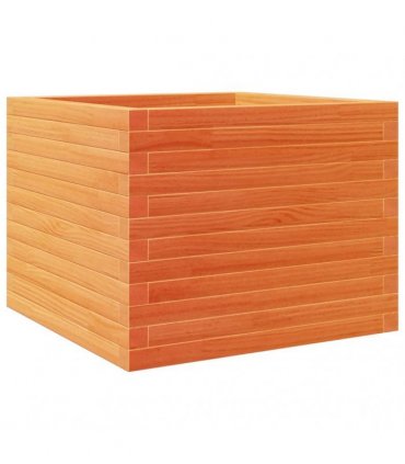 vidaXL Garden Planter Wax Brown 60x60x46 cm Solid Wood Pine