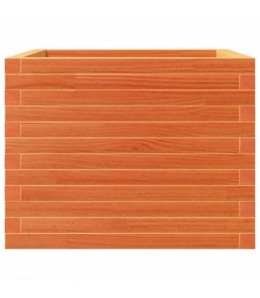 vidaXL Garden Planter Wax Brown 60x60x46 cm Solid Wood Pine