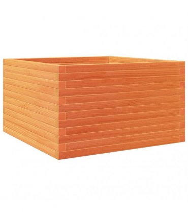 vidaXL Garden Planter Wax Brown 80x80x46 cm Solid Wood Pine