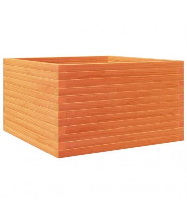 vidaXL Garden Planter Wax Brown 80x80x46 cm Solid Wood Pine