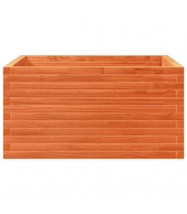 vidaXL Garden Planter Wax Brown 90x90x46 cm Solid Wood Pine