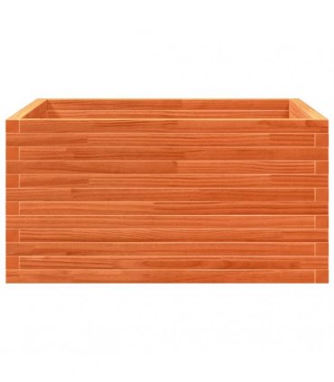 vidaXL Garden Planter Wax Brown 90x90x46 cm Solid Wood Pine