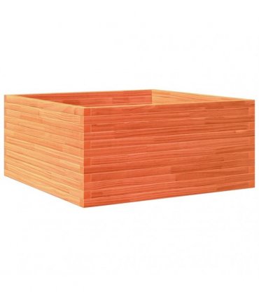 vidaXL Garden Planter Wax Brown 100x100x46 cm Solid Wood Pine