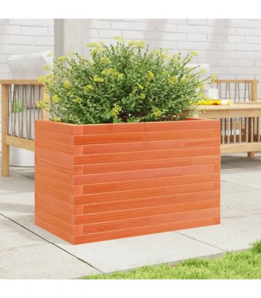 vidaXL Garden Planter Wax Brown 70x40x46 cm Solid Wood Pine