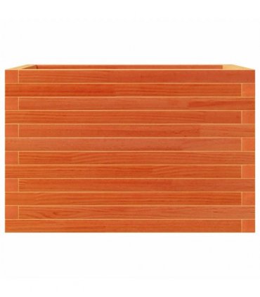 vidaXL Garden Planter Wax Brown 70x40x46 cm Solid Wood Pine