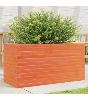 vidaXL Garden Planter Wax Brown 90x40x46 cm Solid Wood Pine
