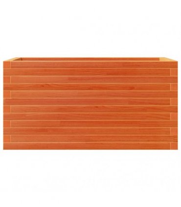 vidaXL Garden Planter Wax Brown 90x40x46 cm Solid Wood Pine