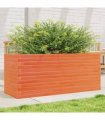 vidaXL Garden Planter Wax Brown 110x40x46 cm Solid Wood Pine