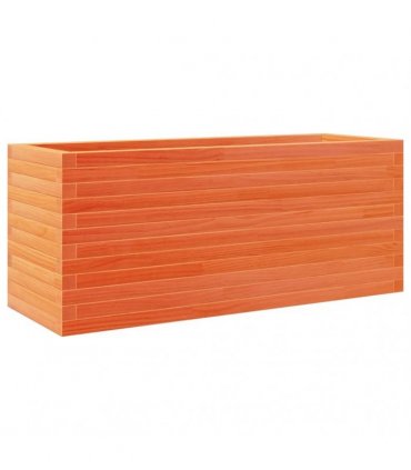 vidaXL Garden Planter Wax Brown 110x40x46 cm Solid Wood Pine