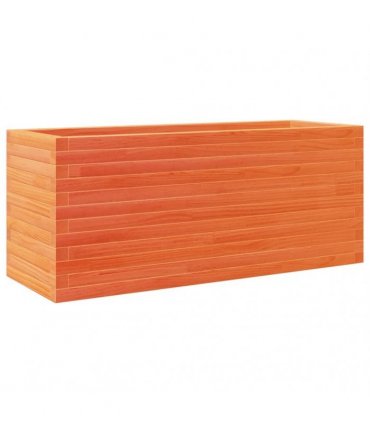 vidaXL Garden Planter Wax Brown 110x40x46 cm Solid Wood Pine