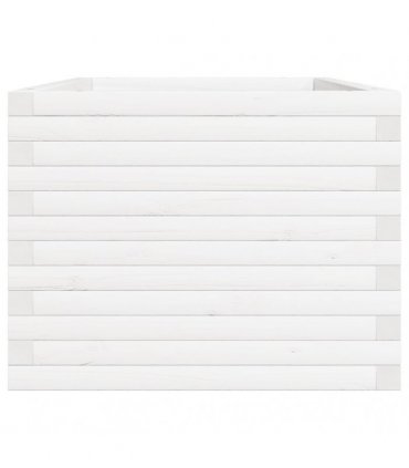 vidaXL Garden Planter White 90x60x46 cm Solid Wood Pine