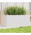 vidaXL Garden Planter White 110x60x46 cm Solid Wood Pine