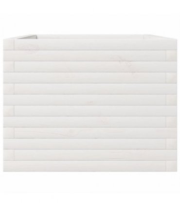 vidaXL Garden Planter White 110x60x46 cm Solid Wood Pine