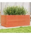 vidaXL Garden Planter Wax Brown 110x60x46 cm Solid Wood Pine