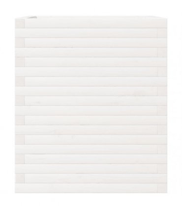 vidaXL Garden Planter White 60x60x68.5 cm Solid Wood Pine