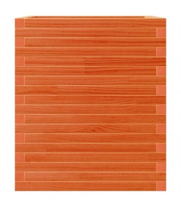 vidaXL Garden Planter Wax Brown 60x60x68.5 cm Solid Wood Pine